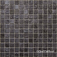 Мозаїка 31,6x31,6 Mosavit Design Pandora FERRO 100% (чорна)