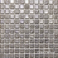 Мозаїка 31,6x31,6 Mosavit Design Pandora SILVER 50% (сіра)