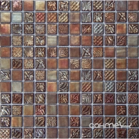 Мозаика 31,6x31,6 Mosavit Design Pandora TORNASOL 50% (коричневая)