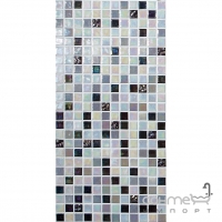 Растяжка мозаика 31,6x31,6 Mosavit Design Acquaris Degradado NEGRO (белая/черная)