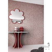 Мозаика 31,6x31,6 Mosavit Design Dreams Flor FRESA (белая, красная)
