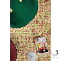 Мозаика 31,6x31,6 Mosavit Design Dreams Flor MIX NARANJA-PISTACHO (белая, зеленая, оранжевая)