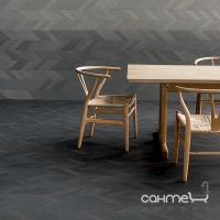 Керамогранит универсальный 5,5х39,4 Mutina Mews Chevron Soot SX, арт. BOM97