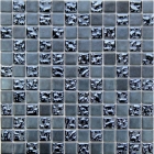 Мозаика 31,6x31,6 Mosavit Design Drops ANTRACITA 50% (черная)
