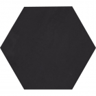 Керамогранит универсальный, шестиугольный 16,5х14,5 Mutina Phenomenon Hexagon Nero, арт. TYPHX06