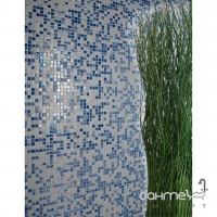 Мозаика 31,6x31,6 Mosavit Design Trendy CELESTE (белая, синяя)