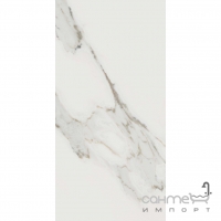 Напольная плитка под мрамор 60x119,7 Mirage Jewels Calacatta Reale JW 02 Naturale (белая, натуральная)