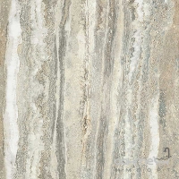 Плитка під мармур 60x60 Mirage Jewels Travertino Grey JW 07 Lucido (сіра, полірована)