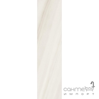 Напольная плитка под мрамор 30x119,7 Mirage Jewels Elegant White JW 09 Lucido (белая, полированная)