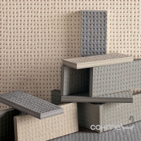 Ступень угловая левая 33х120 Mutina Pico Red Dots Gris, арт. BOPRD117