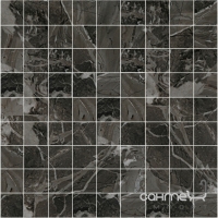 Мозаика матовая 33,3x33,3 La Fabbrica Smart Mosaico Tessere 3,35x3,35 Nat. Rett. Ebony (черная)