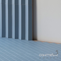 Керамогранит универсальный, декор 3,5х4,8 Mutina Rombini Triangle Small Blue, арт. BORRAC04