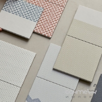 Керамогранит универсальный 20,5х20,5 Mutina Tape Mesh Half White, арт. RETA11