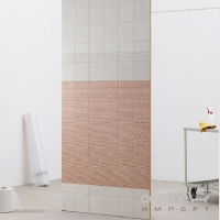 Керамогранит универсальный 20,5х20,5 Mutina Tape Cobble Half White, арт. RETA13