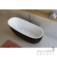 Отдельностоящая акриловая ванна Radaway Sapientza 1750x780 белая/черная