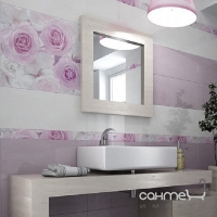 Плитка для підлоги 33,3x33,3 Ceramika Color Rosa White Szkliwiony