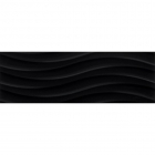 Плитка настенная 25x75 Ceramika Color Java Onda Black (глянцевая)