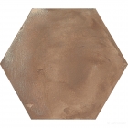 Плитка шестиугольная 25x21,6 Marca Corona Terra Esagono Rosso (коричневая)