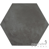 Плитка шестиугольная 25x21,6 Marca Corona Terra Esagono Nero (черная)