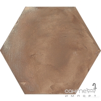Плитка шестиугольная 25x21,6 Marca Corona Terra Esagono Rosso (коричневая)