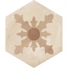 Плитка шестиугольная, декор 25x21,6 Marca Corona Terra Esagono Cardinale vers. C