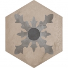 Плитка шестиугольная, декор 25x21,6 Marca Corona Terra Esagono Cardinale vers. F