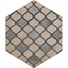Плитка шестиугольная, декор 25x21,6 Marca Corona Terra Esagono Coloniale vers. F