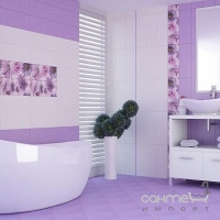 Плитка настенная 20x50 Ceramika-Konskie Marina Violet (глянцевая)