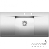 Кухонна мийка із двома сушками Blanco Flow 45S-IF 521636 дзеркальна нержавіюча сталь