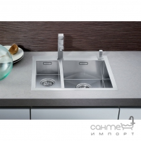 Кухонна мийка на півтори чаші Blanco Zerox 340/180-IF/А 521642 дзеркальна нержавіюча сталь