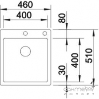 Кухонная мойка Blanco Claron 400-IF/А 521632 зеркальная нержавеющая сталь