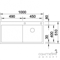 Кухонная мойка с сушкой Blanco Claron 5S-IF/А 521626 зеркальная нержавеющая сталь, левая