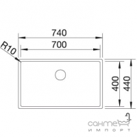 Кухонная мойка Blanco Claron 700-IF 521580 зеркальная нержавеющая сталь