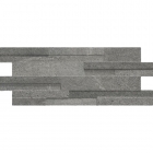 Настенная плитка 16x40 Casabella Eco-Stone Muretto Antracite (темно-серая)