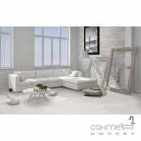 Плитка настінна 16x40 Casabella Eco-Stone Muretto Bianco (біла)