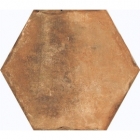 Напольная плитка шестиугольная 34x40 Casabella Insieme Eesagona Cotto (коричневая)