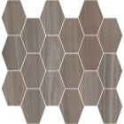 Мозаика с шестиугольной тессерой 30x30 Casabella Land Mosaico Esagona Noce (серо-коричневая)