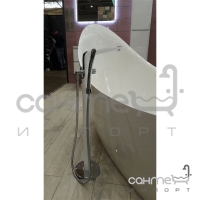 Напольный смеситель для ванны Devit Katarina 37561148W хром/белый
