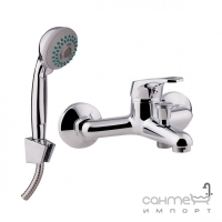 Змішувач для ванни з душовим гарнітуром Q-tap Light CRM 006 хром