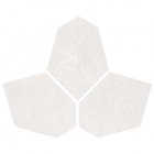 Мозаїка із витягнутих шестикутників 35x28 Colli Abaco Esagona Irregolare White (біла)