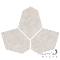 Мозаика из вытянутых шестиугольников 35x28 Colli Abaco Esagona Irregolare Greige (светло-бежевая)