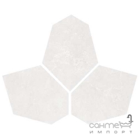 Мозаика из вытянутых шестиугольников 35x28 Colli Abaco Esagona Irregolare White (белая)