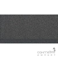 Плитка для підлоги, сходинка 30,5x61 StarGres SD Graphite Stopnica (чорна)