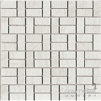 Мозаика 30x30 Colli Domus Mosaico Brick Bianco Naturale (белая, матовая)