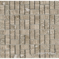 Мозаика 30x30 Colli Domus Mosaico Brick Visone Silk (коричневая, полуматовая)