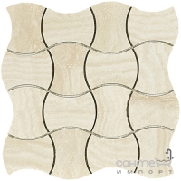 Мозаика 30x30 Colli Domus Mosaico Trama Beige Silk (бежевая, полуматовая)