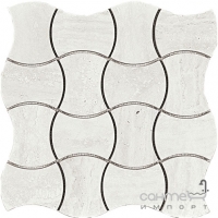 Мозаика 30x30 Colli Domus Mosaico Trama Bianco Glossy (белая, глянцевая)