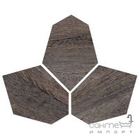 Мозаика из неправильных шестиугольников 28x35 Colli Kent Esagona Irregolare Wenge (коричневая)