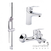 Набор смесителей для ванны Q-tap Set CRM 35-411 хром