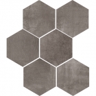 Мозаїка із шестикутників 29,5X38,5 Colli Paco Mosaici Esagona Piombo (темно-сіра)